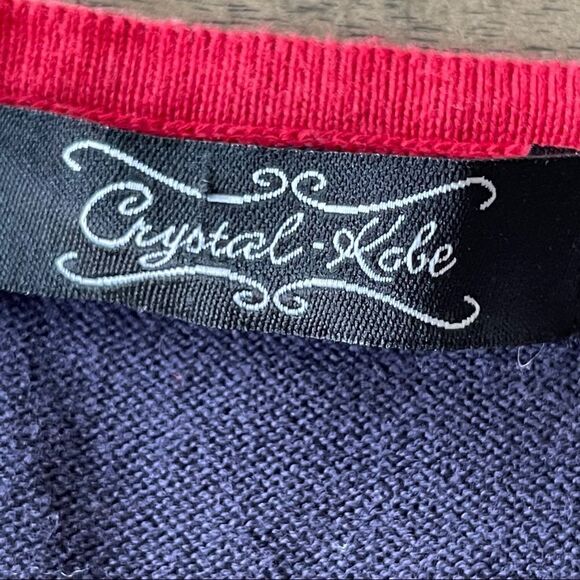 Crystal-Kobe 100% Cotton Stars and Stripes Sleeveless Sweater - Medium - Picture 2 of 6